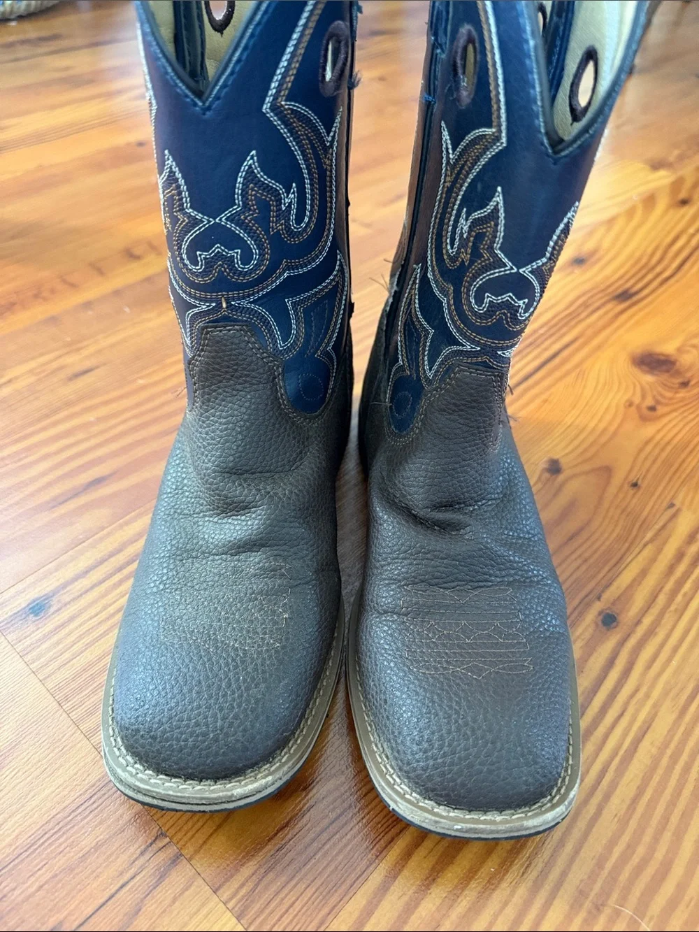 Kids Two-Tone Western Boots
